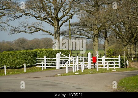 Privatstraße, No Parking, eigener Eingang-Eigenschaft. Stockfoto