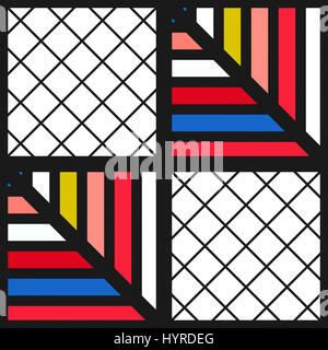 Bunt leuchtende nahtlose Muster Stockfoto