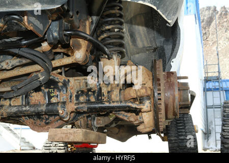 Achse, Aufhängung und Rad Nabeneinheit, Ford Transit Stockfoto