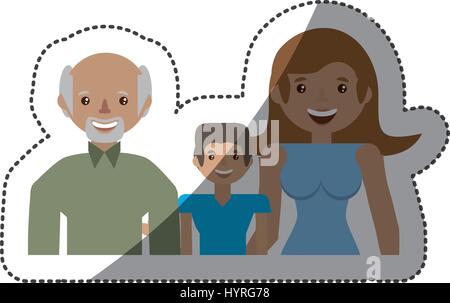 Menschen Familie schöne Vektor Illustration Eps 10 Stock Vektor