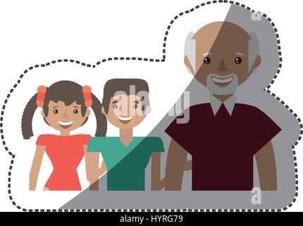 Menschen Familie schöne Vektor Illustration Eps 10 Stock Vektor