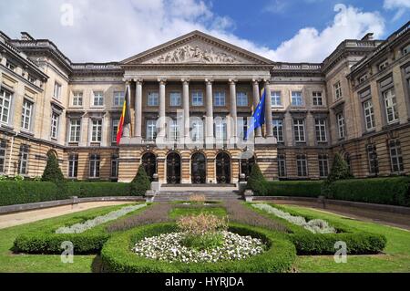 Das belgische Parlament sitzt im Palast der Nation in Brüssel. Stockfoto