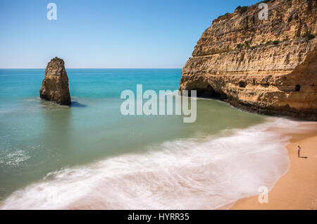 Praia Carvalho, Algarve, Portugal. Stockfoto