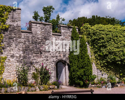 Das schöne Schloss und Gärten von Bodelwyddan Schloss in Nord-Wales Stockfoto