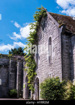 Das schöne Schloss und Gärten von Bodelwyddan Schloss in Nord-Wales Stockfoto