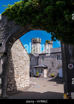 Das schöne Schloss und Gärten von Bodelwyddan Schloss in Nord-Wales Stockfoto