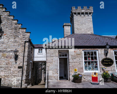 Das schöne Schloss und Gärten von Bodelwyddan Schloss in Nord-Wales Stockfoto