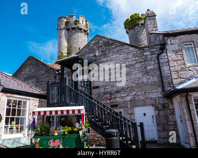 Das schöne Schloss und Gärten von Bodelwyddan Schloss in Nord-Wales Stockfoto