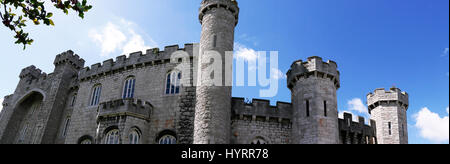 Das schöne Schloss und Gärten von Bodelwyddan Schloss in Nord-Wales Stockfoto