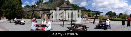 Das schöne Schloss und Gärten von Bodelwyddan Schloss in Nord-Wales Stockfoto