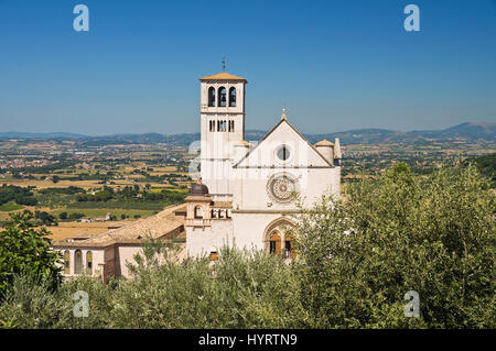 Basilika St. Francesco teilt. Umbrien. Italien. Stockfoto