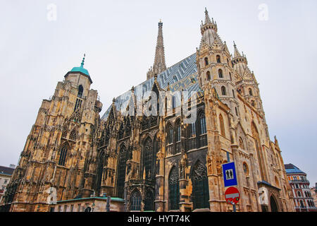St. Stephen Kathedrale am Stephansplatz in Wien, Österreich Stockfoto