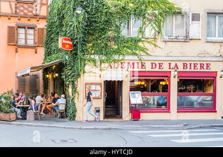 Academie De La Biere, Stadtviertel der petite France, Straßburg, Elsass, Bas-Rhin, Frankreich Stockfoto