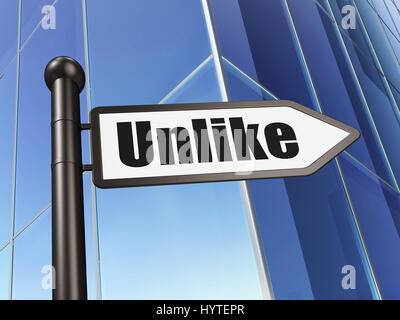 Social-Media-Konzept: Gebäude Hintergrund im Gegensatz zu anmelden Stockfoto