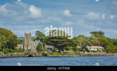 Atemberaubende irische Landschaft entlang des Flusses Durrus, Bantry, County Cork, Irland Stockfoto