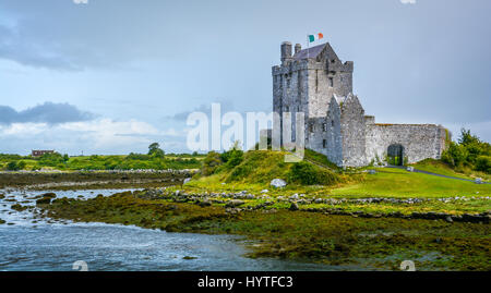 Dunguaire Castle aus dem 16. Jahrhundert Wohnturm in County Galway in der Nähe von Kinvarra, Irland Stockfoto