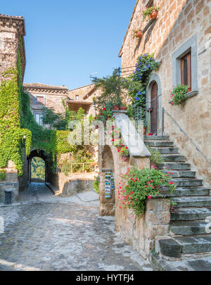 Civita di Bagnoregio, die berühmten "sterbenden Stadt" in der Provinz Viterbo, Latium (Italien) Stockfoto