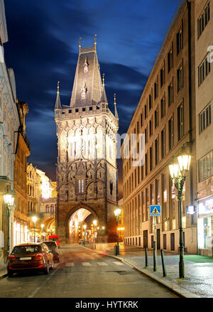 Prag - Pulverturm Stockfoto