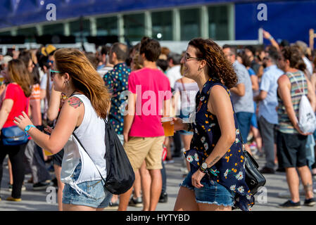 VALENCIA, Spanien - JUN 10: Menschen am Festival de Les Arts am 10. Juni 2016 in Valencia, Spanien. Stockfoto