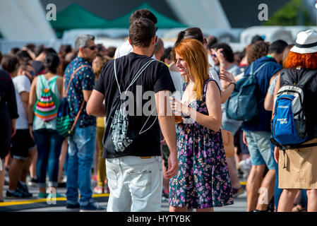 VALENCIA, Spanien - JUN 10: Menschen am Festival de Les Arts am 10. Juni 2016 in Valencia, Spanien. Stockfoto