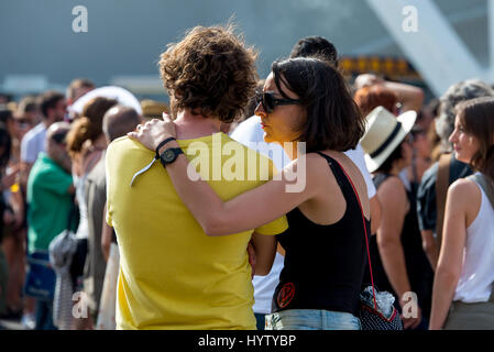 VALENCIA, Spanien - JUN 10: Menschen am Festival de Les Arts am 10. Juni 2016 in Valencia, Spanien. Stockfoto