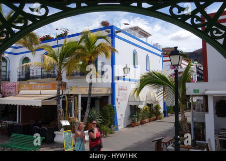 Puerto de Mogan, Gran Canaria, Kanarische Inseln, Spanien, Atlantik, Europa Stockfoto