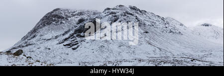 Buachaille Etive Mor im Winter, Glen Coe, Schottland Stockfoto