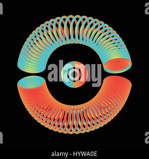 Neon-Kreis Stock Vektor