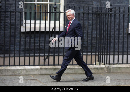 London, UK. 26. April 2017. David Davis kommt für die Besprechung. Bildnachweis: Dinendra Haria/Alamy Live-Nachrichten Stockfoto