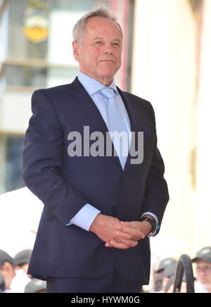 Los Angeles, USA. 26. April 2017. Wolfgang Puck - Sterne 037 Wolfgang Puck mit Stern auf dem Hollywood Walk of Fame in Los Angeles geehrt. 26. April 2017. Bildnachweis: Longifilis/USA/Alamy Live-Nachrichten Stockfoto