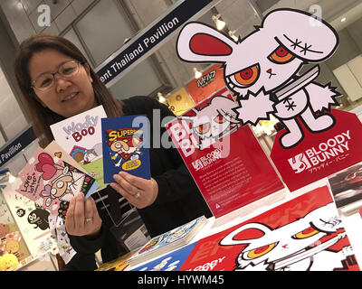 Tokio, Japan. 26. April 2017. während die Lizenzierung Expo 2017 in Tokyo Big Sight in Japan Mittwoch, 26. April 2017. Foto von: Ramiro Agustin Vargas Tabares Credit: Ramiro Agustin Vargas Tabares/ZUMA Draht/Alamy Live-Nachrichten Stockfoto