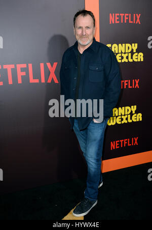 Los Angeles, USA. 6. April 2017. Schauspieler Colin Quinn bei der Premiere für "Sandy Wexler" bei The Cinerama Dome, Hollywood. Bildnachweis: Sarah Stewart/Alamy Live-Nachrichten Stockfoto