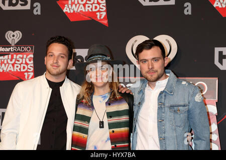 Los Angeles, CA, USA. 5. März 2017. LOS ANGELES - MAR-5: Pete Nappi, Samantha Ronson, Ethan Thompson, Ocean Park Pattsituation auf 2017 iHeart Music Awards am 5. März 2017 in Los Angeles, CA Kredit Forum: Kathy Hutchins / via ZUMA ZUMA-Draht/Wire/Alamy Live News Stockfoto