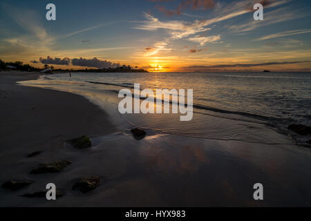 Dieses Bild wurde aufgenommen in Dickenson Bay auf der Insel Antigua.  Die Bucht ist am nordwestlichen Ufer der Insel und ist eines der beliebtesten werden Stockfoto