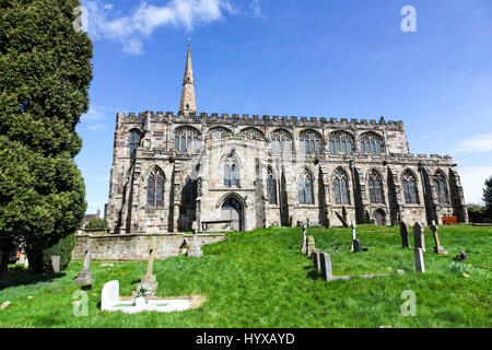 St. Mary Church ist eine anglikanische Pfarrkirche in das Dorf von Newbold Astbury, Cheshire, England, UK Stockfoto