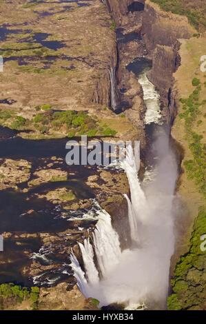 Afrika, Victoria Falls, am Sambesi zwischen Simbabwe und Sambia Stockfoto