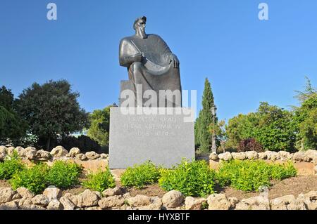 Kroatien, Sibenik, Statue von König Petar Kresimir in Sibenik Stockfoto