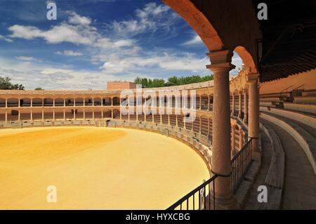 Die 18thC Plaza de Toros (Stierkampfarena), Ronda, Andalusien, Spanien Stockfoto