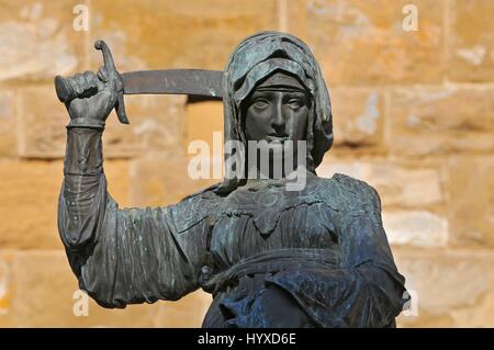 Statue von Judith und Holofernes in der Nähe von Palazzo Vecchio. Florenz. Italien Stockfoto