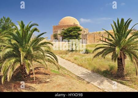 Die Moschee von Sultan Ibrahim in der venezianischen Festung von Rethymnon, Kreta Griechenland Stockfoto