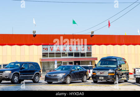 Das ikonische Varsity Drive-in Restaurant in Atlanta, Georgia Stockfoto