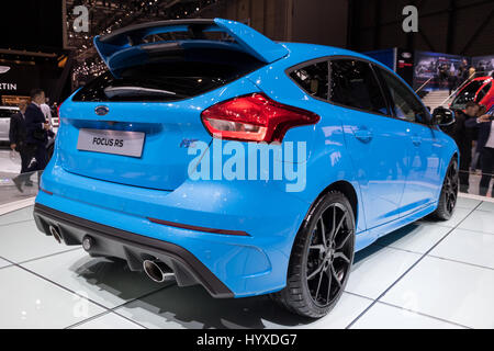 Genf, Schweiz - 7. März 2017: Ford Focus RS Auto auf der 87. Genfer Autosalon vorgestellt. Stockfoto