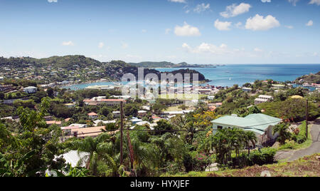 Grenada tropische Insel - Saint George - Karibisches Meer - Innenhafen und Devils bay Stockfoto