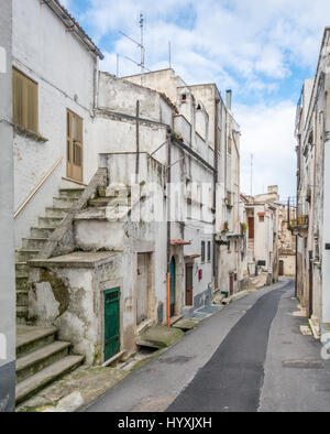 Landschaftliche Sehenswürdigkeit in Vico Garganico, altes Dorf in der Provinz Foggia, Apulien (Italien) Stockfoto