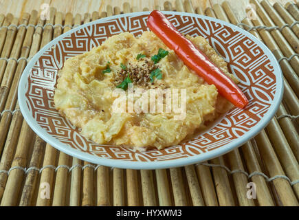 Abhiruchi - Kohl Pachadi, südindische Küche Stockfoto