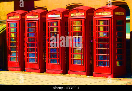 Telefonzellen Stockfoto