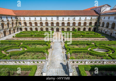 Bibliothek, Kreuzgang, Kloster Alcobaca, Portugal, 3. Juli 2016 Stockfoto