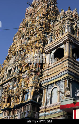 Pettah Colombo SriLanka neue Kathiresan Kovil Tempel, War Gott Murugan geweiht Stockfoto