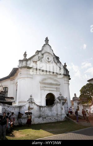 Galle Sri Lanka Galle Fort Niederländisch-reformierten Kirche erbaut um 1755 einheimische und Touristen außerhalb Stockfoto