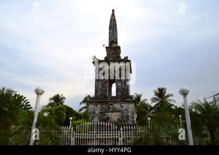 Die Magellan Marker am Mactan Schrein in der Insel Mactan, Lap-Lapu City, Cebu, Philippinen, in Südostasien. Stockfoto